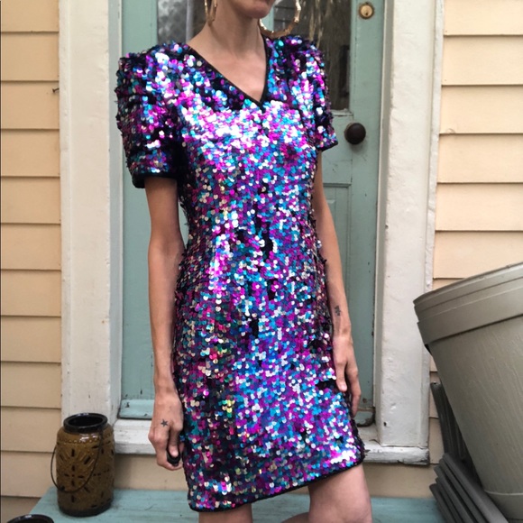 Vintage paillette dress - Picture 8 of 8